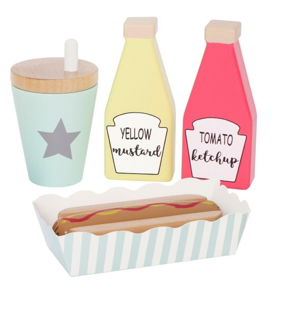 Drewniany zestaw hot dog, Jabadabado