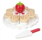 Drewniany waflowy tort
