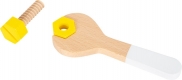 Drewniana walizka z narzędziami szara Miniwob Small Foot Design