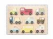 Drewniane puzzle pojazdy JABADABADO