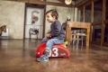 Czerwony jeździk Ginetta Mini Eolo Italtrike