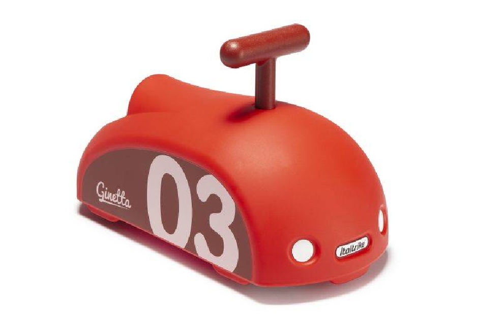 Czerwony jeździk Ginetta Mini Eolo Italtrike