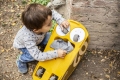 Żółty jeździk Ginetta Mini Eolo Italtrike