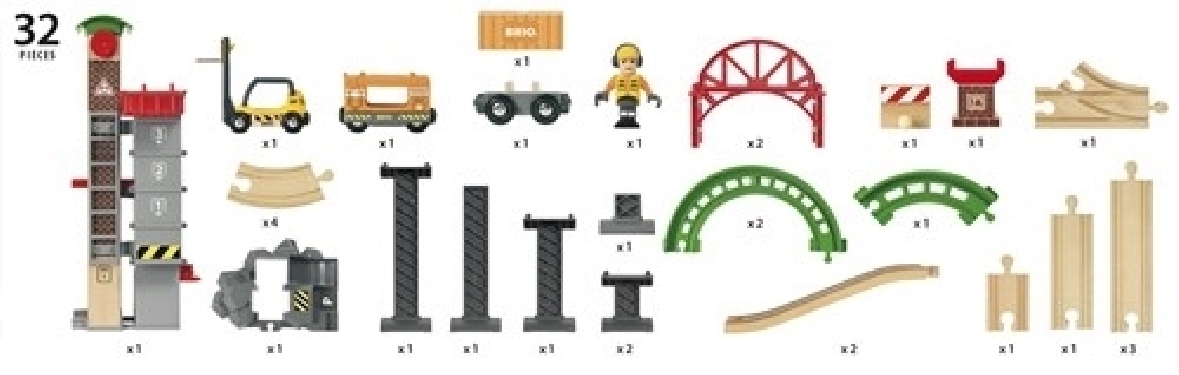 BRIO World Zestaw Magazynowy z Windą