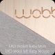 Deska do balansowania Starter Transparent z filcem, Baby Mouse, Wobbel