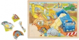 Drewniane puzzle Plac budowy Goki